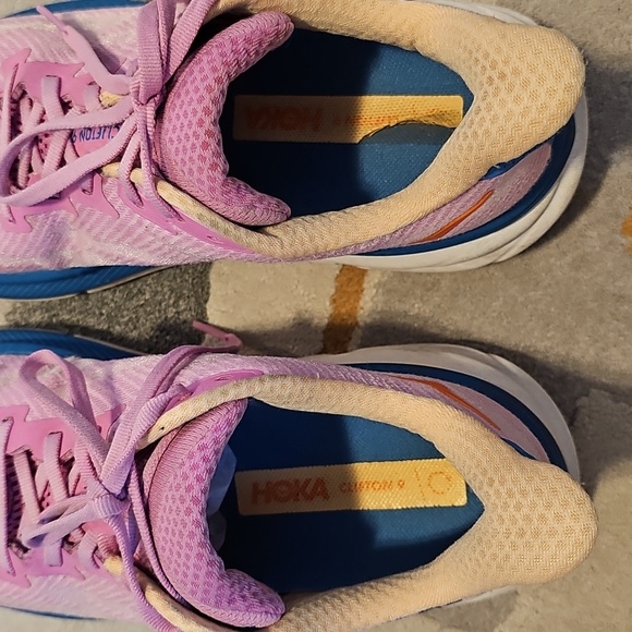Hoka Women's Pink and Blue Athletic Shoes - Picture 6 of 11